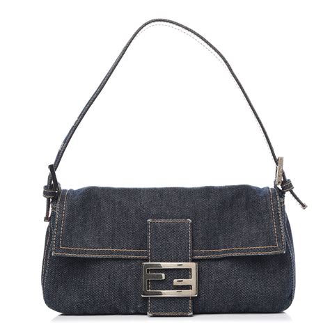 fendi jean bag|fendi denim tote bag.